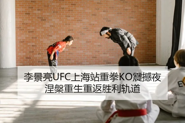 李景亮UFC上海站重拳KO震撼夜 涅槃重生重返胜利轨道